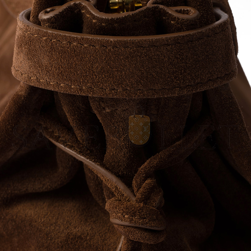 Pra*a bonnie large suede handbag 1ba433 (38*24*12cm)